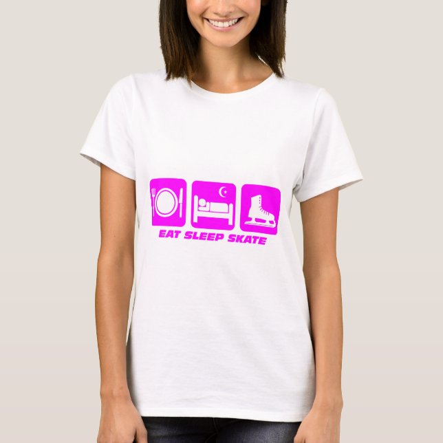 Camiseta Patinagem artística engraçado (Frente)