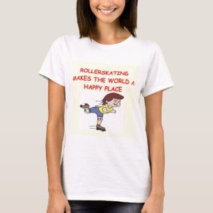 Camiseta patinagem de rolo