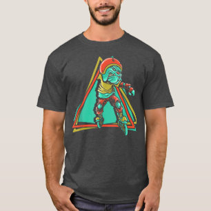 Camiseta Patinagem Inline do Cilindro de Bulldog