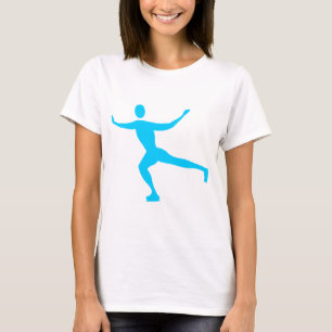 Camiseta Patinagem no gelo - azul-céu