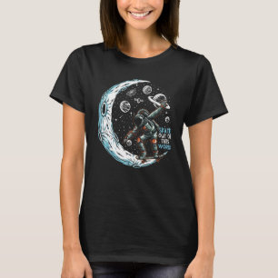 Camiseta patinar fora deste astronauta do mundo skatista pa