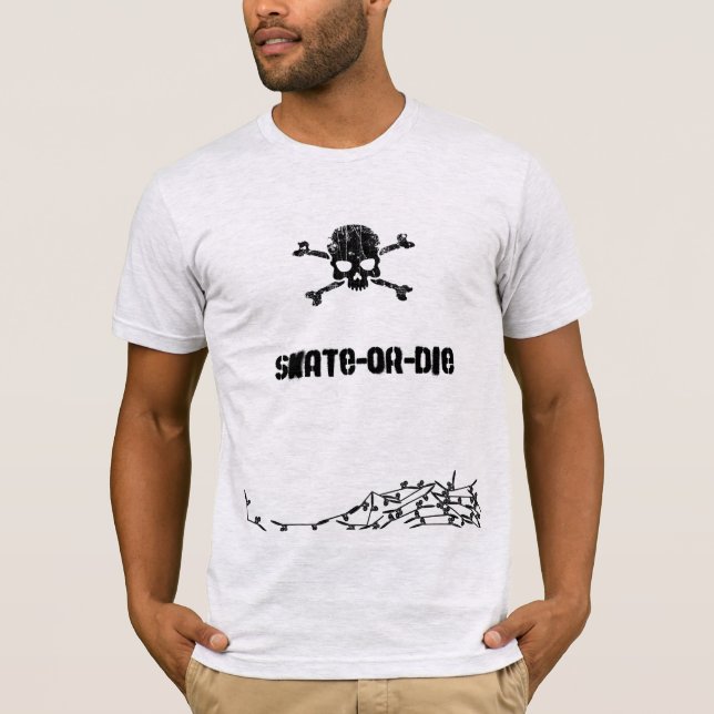 Camiseta Patine ou morra (Frente)