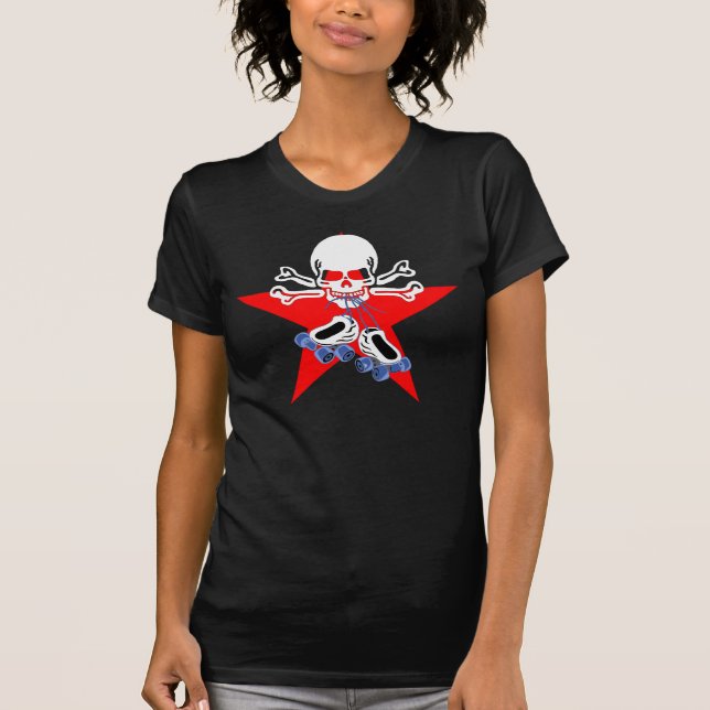 Camiseta Patine ou morra com estrela do jammer (Frente)