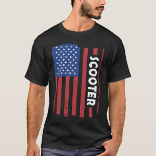 Camiseta Patinete 3 da bandeira dos Estados Unidos do Espor