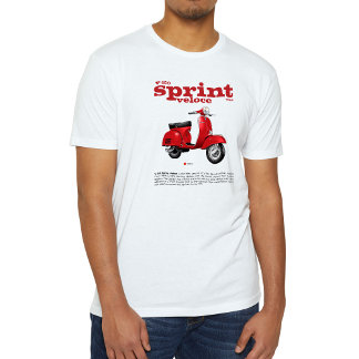 Camiseta Patinete Clássico T-Shirt V-150 Sprint V Red