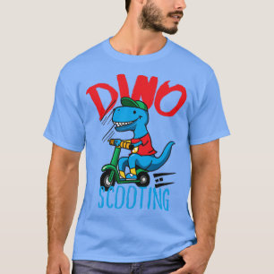 Camiseta Patinete de condução engraçado do Dino EScooter 1
