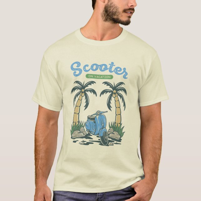 Camiseta Patinete de Férias (Frente)