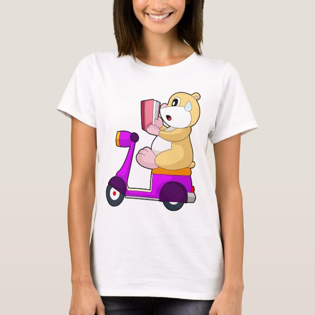 Camiseta Patinete de hamster (Frente)