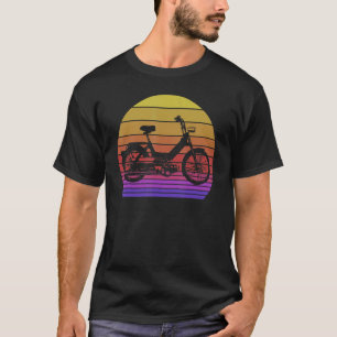 Camiseta Patinete De Motocicletas Motociclistas Vintage Mop