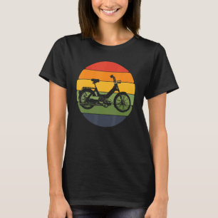 Camiseta Patinete De Motocicletas Motociclistas Vintage Mop