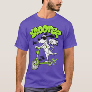 Camiseta Patinete de pilotagem de cães
