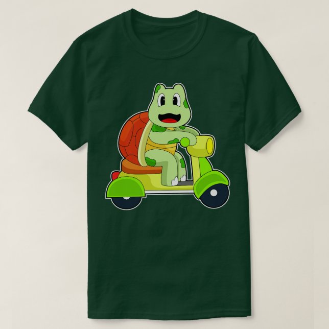 Camiseta Patinete de tartaruga (Frente do Design)