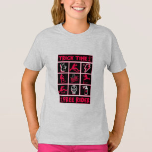 Camiseta Patinete de truques de estilo livre