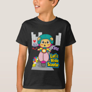 Camiseta Patinete de vamos de carro de motocicleta engraçad
