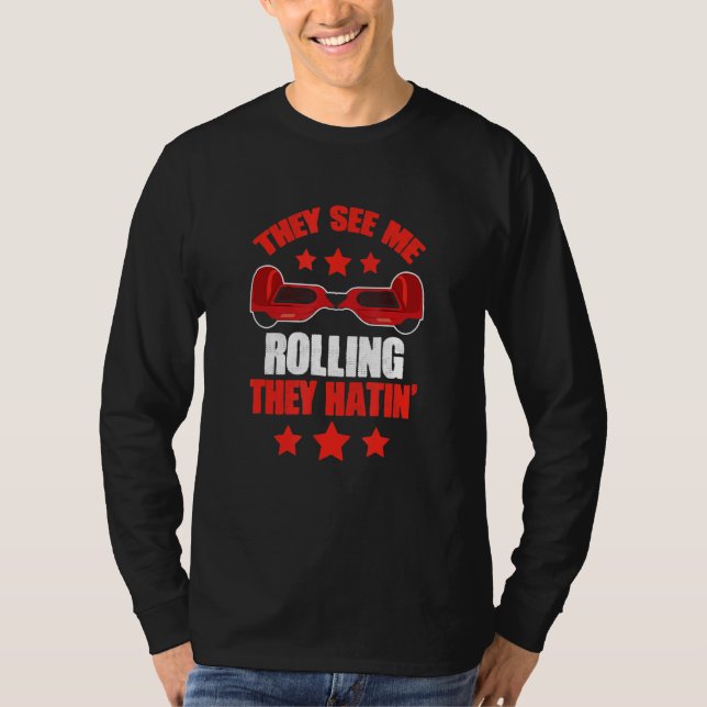 Camiseta Patinete Elétrico De Sobrecarga Veja-Me Rolando Ho (Frente)