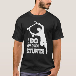 Camiseta Patinete Engraçado Eu Faço Meus Próprios Truques S