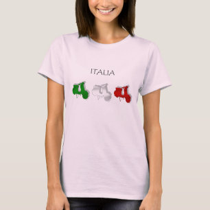 Camiseta Patinete italiano da bandeira de Italia dos