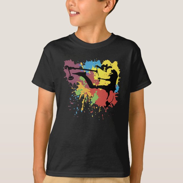 Camiseta Patinete livre estilo colorido briflip v2 (Frente)