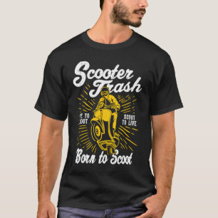 Camiseta Patinete Lixo Retro Estilo Distinto Humor Patinete