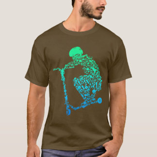 Camiseta Patinete Stunt Gift para Meninos Jovens