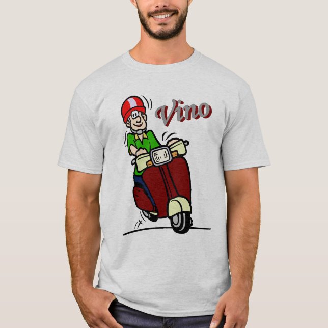 Camiseta Patinete Vino (Frente)