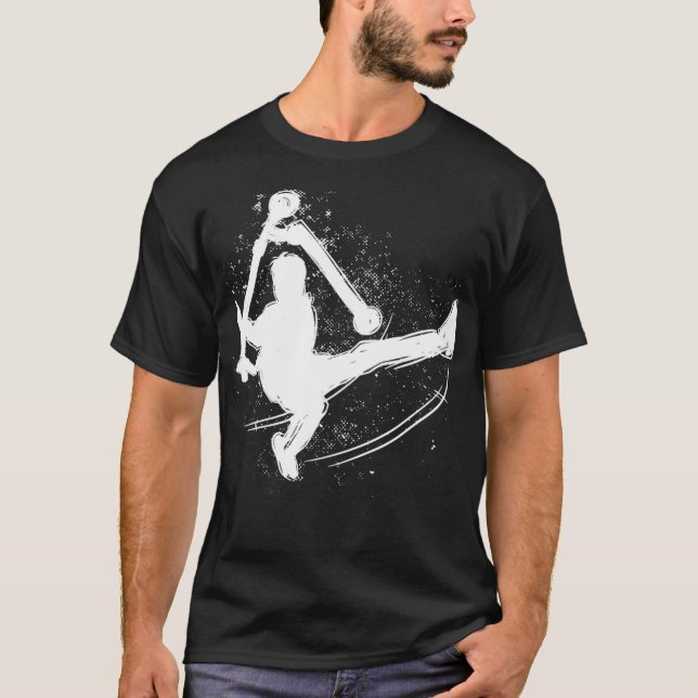 Camiseta Patinetes de skater de patinete de dublê crianças  (Frente)