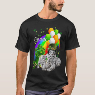 Camiseta Patinho da Rua Sortuda do Xamrock Leprechaun Cute