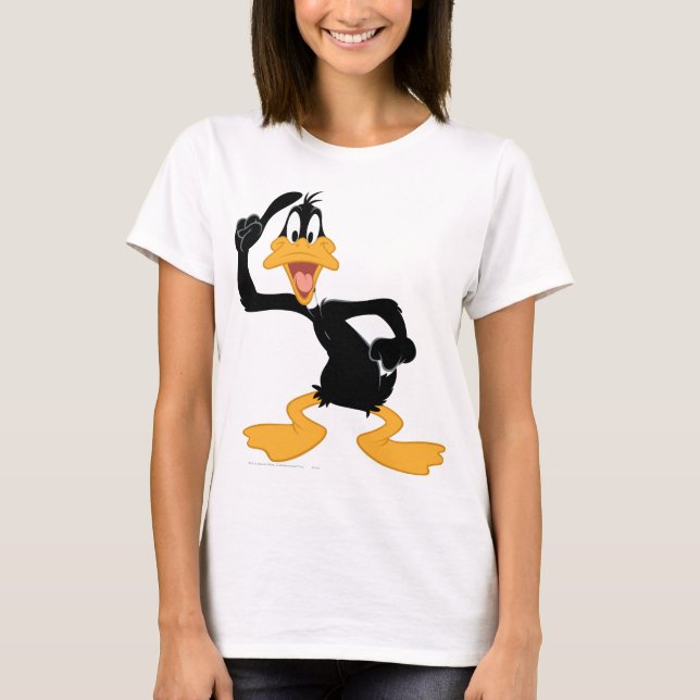 Camiseta PATINHO DAFFY™ Com uma Grande Ideia (Frente)