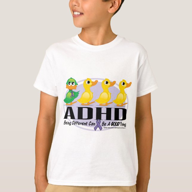 Camiseta Patinho feio de ADHD (Frente)