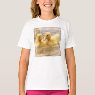 Camiseta Patinhos amarelos distorcido das imagens de