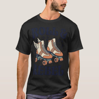 Camiseta Patins com Asas Retro Roll & Rebel Design