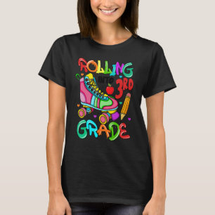 Camiseta Patins Cute Rolando Para a 3ª Série De Volta à