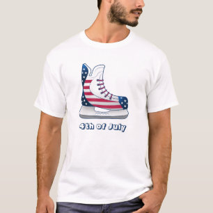 Camiseta Patins de Hockey Listras e Estrelas