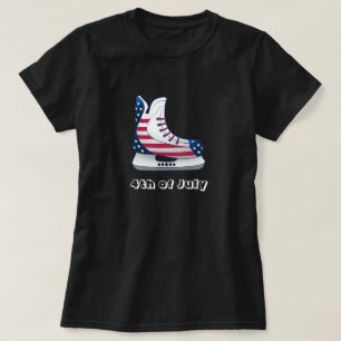 Camiseta Patins de hóquei dos EUA para 4 de julho