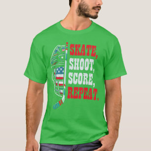 Camiseta Patins de Hóquei no Gelo Shooy Pontuação Repetir J
