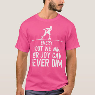 Camiseta Patins de Patinação Silhueta Roller Derby