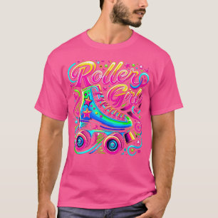 Camiseta Patins de Roller Girl anos 90 80