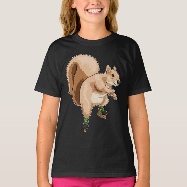 Camiseta Patins em linha Patins de rodas (Frente)