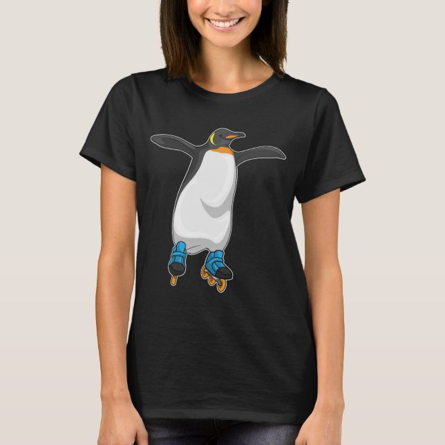 Camiseta Patins em linha Penguin (Frente)