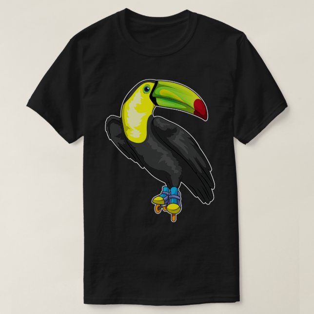 Camiseta Patins em linha Toucan Patins (Frente do Design)