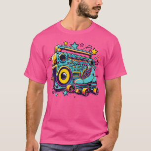 Camiseta Patins Engraçado Rapariga De Patins Sobre Rodas An