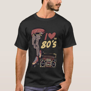 Camiseta Patins Retrô Divertidos Patinação de Roller Disco