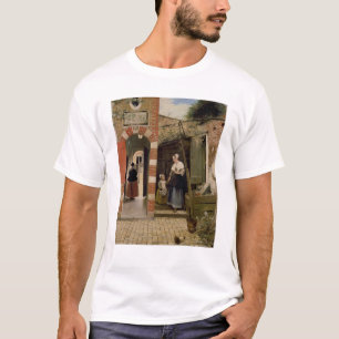 Camiseta Pátio de uma casa em Delft, 1658