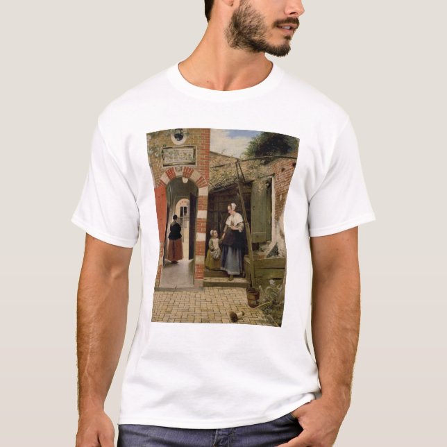Camiseta Pátio de uma casa em Delft, 1658 (Frente)