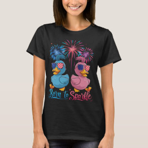 Camiseta Pato 4 de Julho Amante de Pato Americano Bandeira