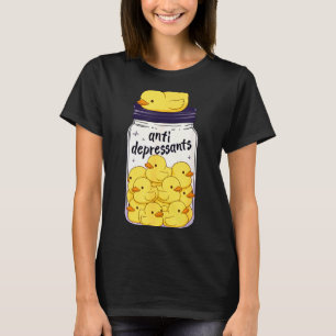 Camiseta Pato Amarelo Divertido Jarro Antidepressivo Menino