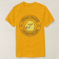 Pato Amarelo Engraçado Com Faca