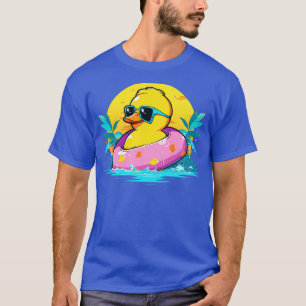 Camiseta Pato Amarelo legal nos óculos escuros dos anos 70