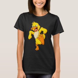 Camiseta Pato Amarelo Mau de aves de capoeira com raiva Fom