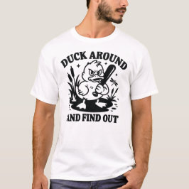 Camiseta Pato ao Redor e Descubra – Pato Bravo e Divertido 